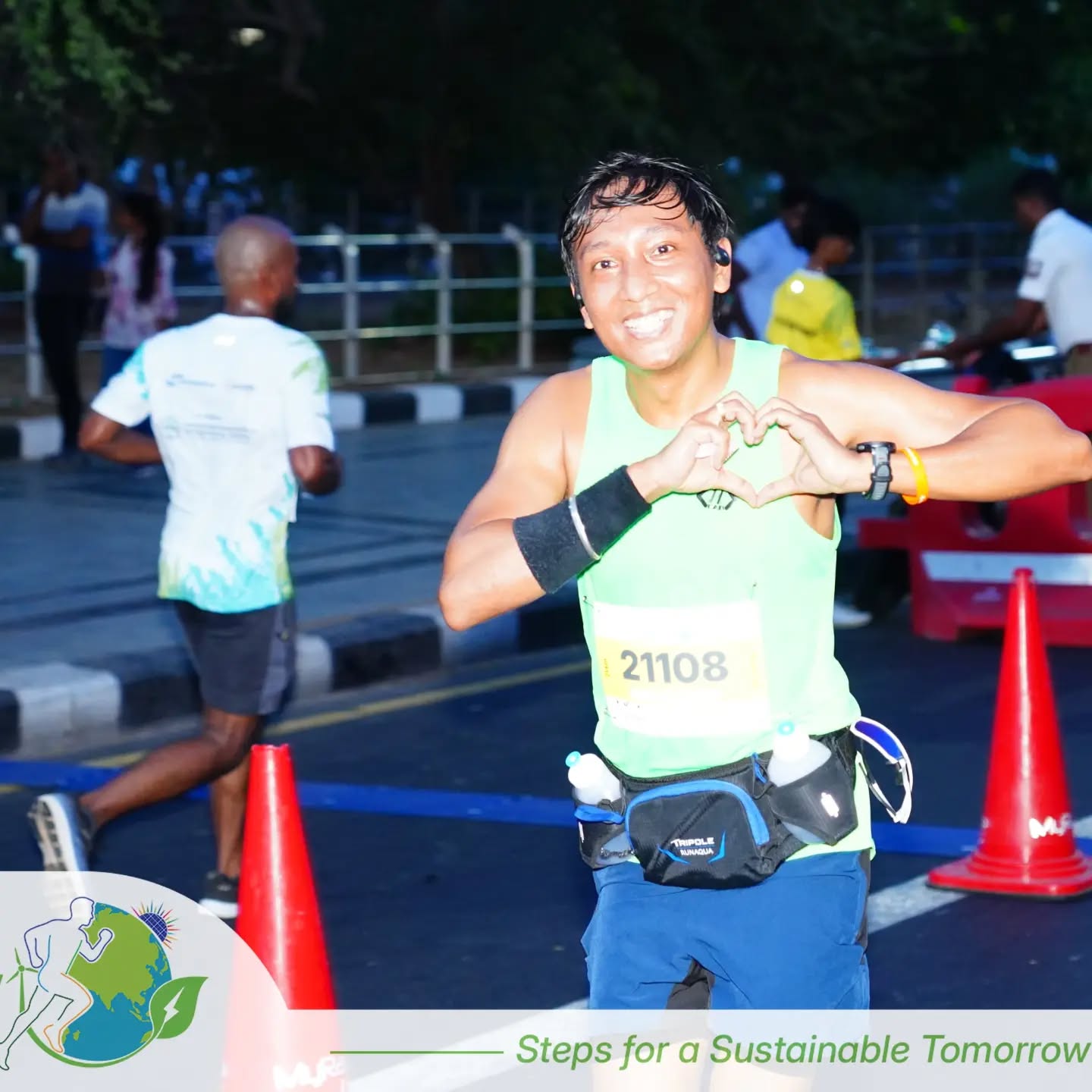 PAB Aurelite lightweight running tank tested at Climathon 2026 Chennai in Indian summer heat and humidity