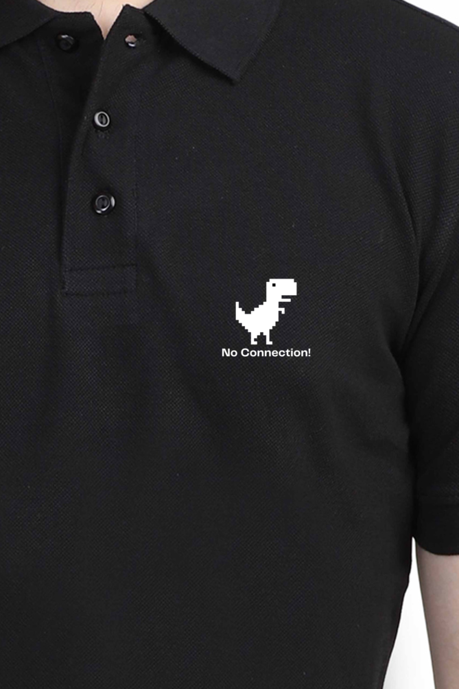 Premium No Connection Themed Polo Tee by ZaaQ – Sustainable Fashion