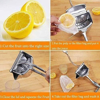 Manual Fruit Press Aluminum Squeezer/Juicer - noQMall