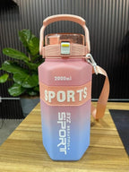 2 Litre Water Bottle with Sipper – Stay Hydrated with Motivational Time Marker