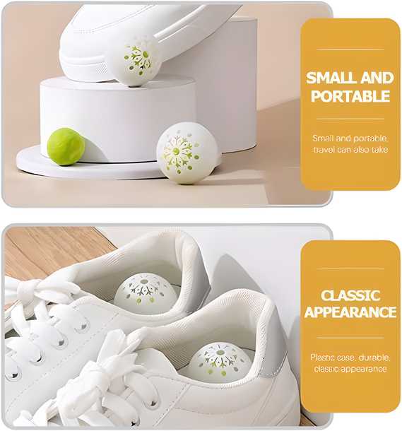 6 Pcs Air Freshener Deodorizer Balls for Shoes Bags Lockers - noQMall