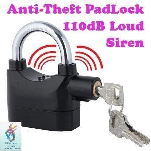 Motion Sensor Security Padlock Siren Alarm Lock - noQMall