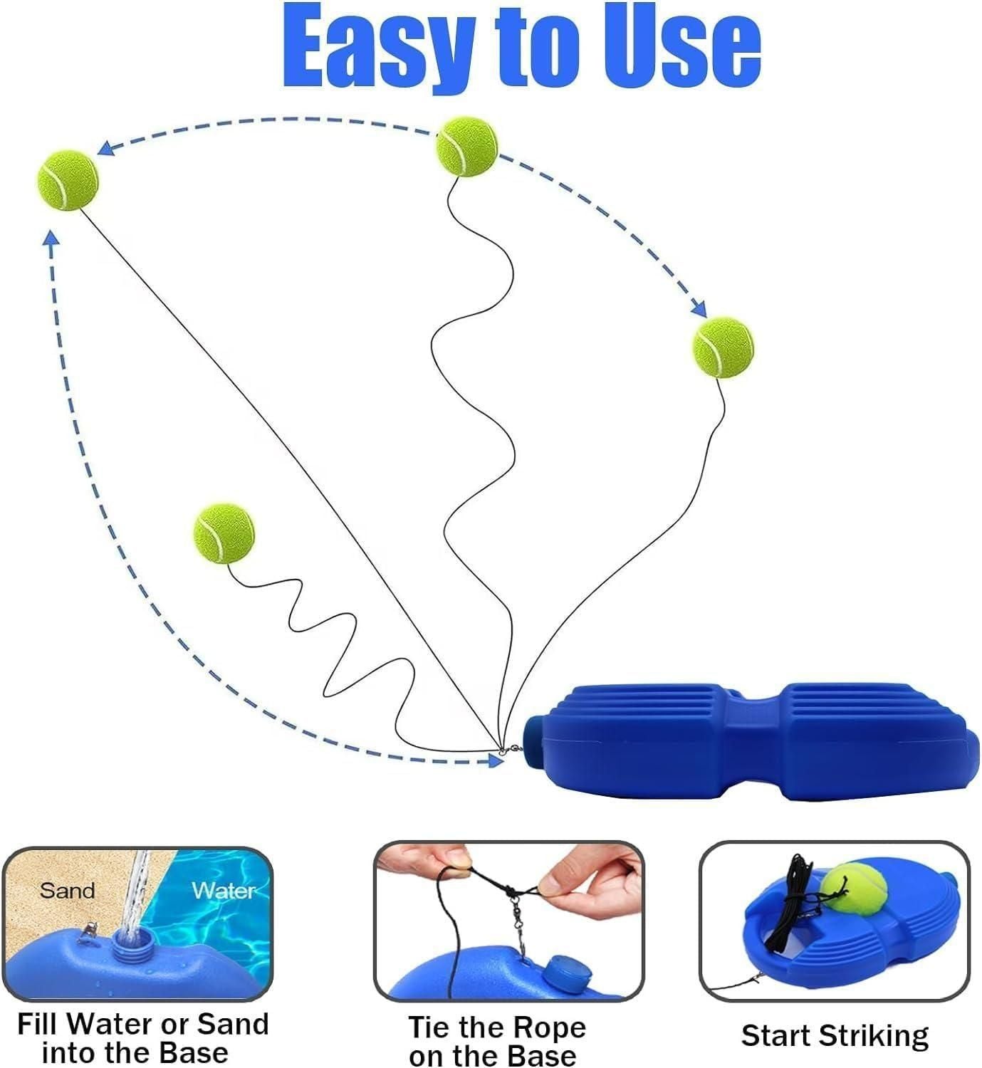 Solo Tennis/cricket Trainer Rebound Ball with String - noQMall