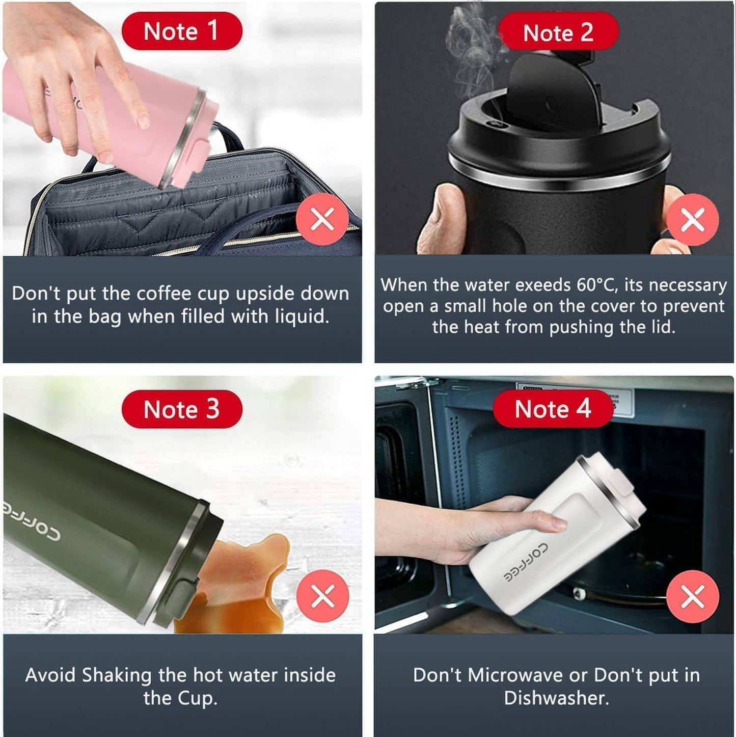 Stainless Steel Vacuum Insulated Coffee Mug - noQMall