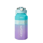 2 Litre Water Bottle with Sipper – Stay Hydrated with Motivational Time Marker
