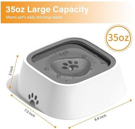 Pet Bowl Floating Anti- Overflow - noQMall