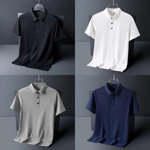 Unbeatable Deal: Poly Matte Men's Polo T-Shirt Pack of 4 (2+2 Offer)