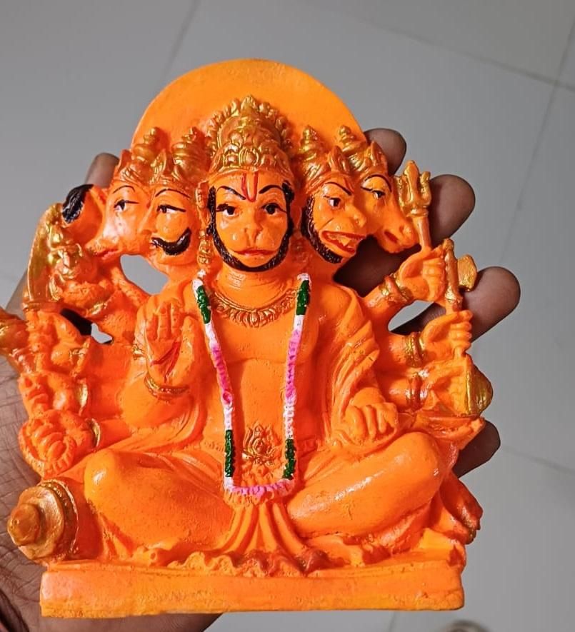 Panchmukhi Hanuman Statue for Pooja Murti - noQMall