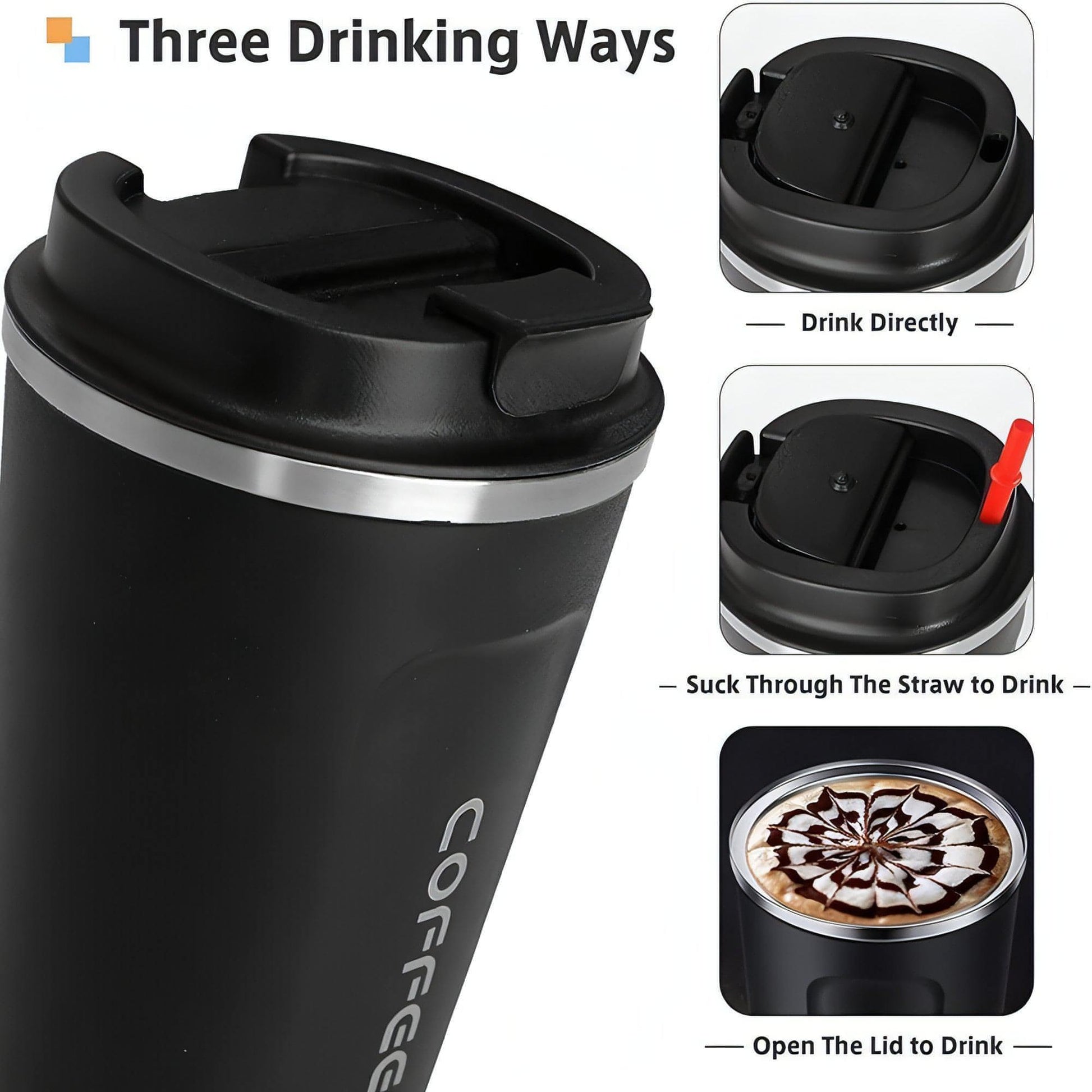 Stainless Steel Vacuum Insulated Coffee Mug - noQMall