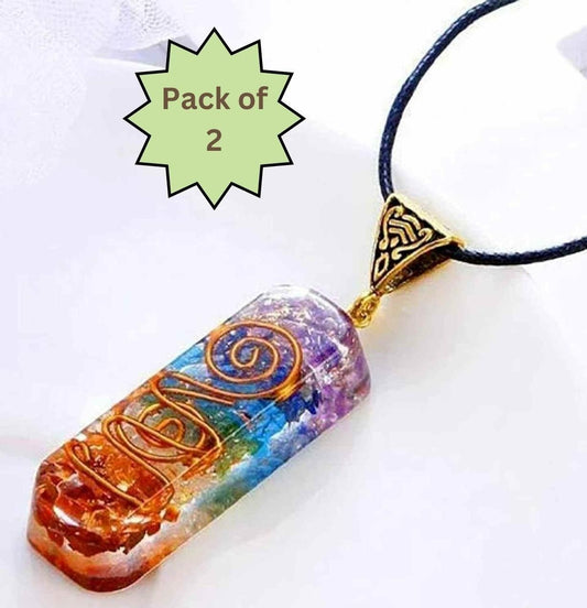 Titanium Quartz Stone Pendant (Pack of 2) - noQMall