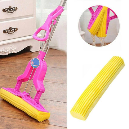 Mop Home Cleaning Sponge Floor Cleaning & Folding Absorbing Squeeze Water Magic Mop (Assorted) - noQMall