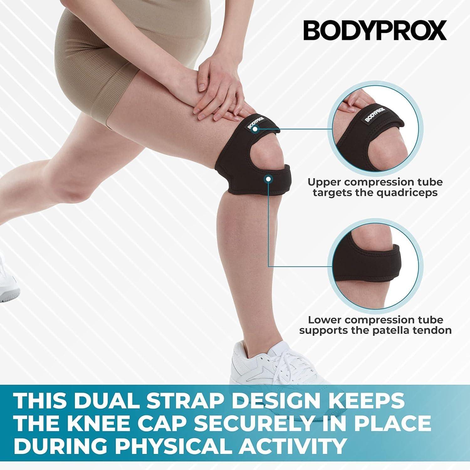 Knee Pain Relief Adjustable Neoprene Knee Strap (Pack of 2) - noQMall