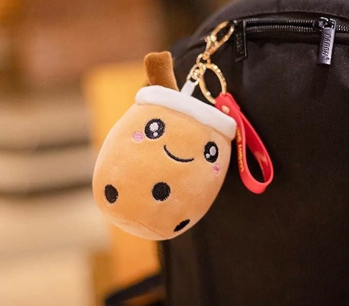 Cute Bubble Tea Plush Toy Pendant Keychain - noQMall