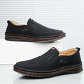 Men's Leather Shoes - Classic Black Style for Every Occasion - noQMall
