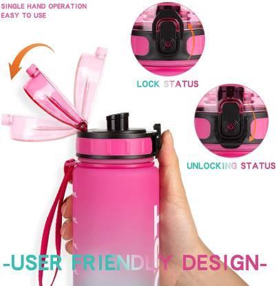 Sport Print Water Bottle 1000ml Sipper - noQMall