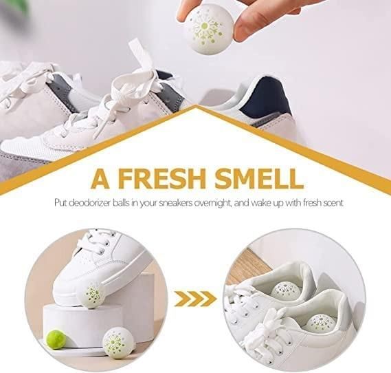 6 Pcs Air Freshener Deodorizer Balls for Shoes Bags Lockers - noQMall