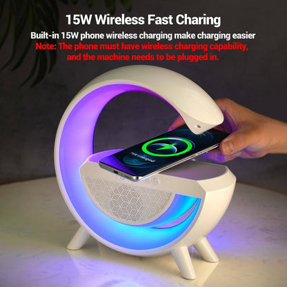 Wireless Charging Atmosphere Lamp with Bluetooth Speaker by noQ - noQMall