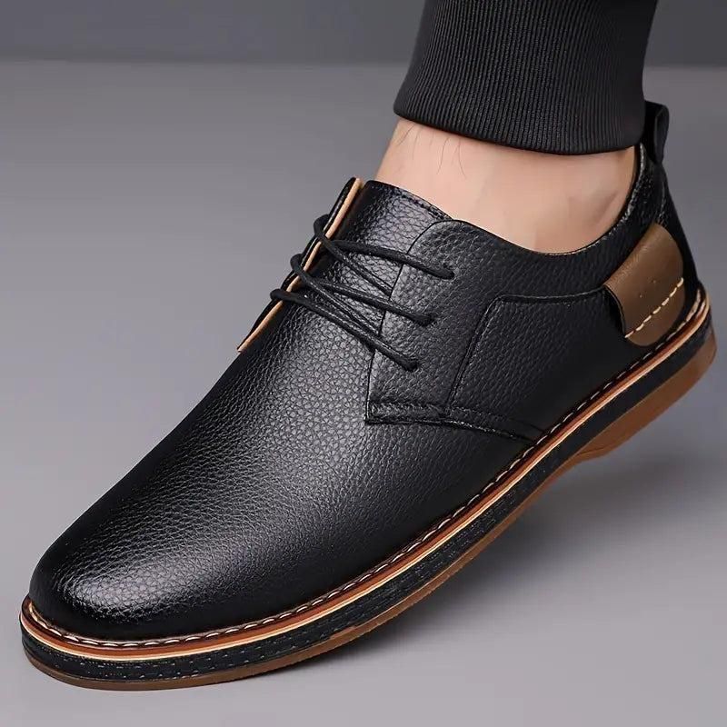 Men’s Derby Party Lace-Up Casual Shoes – Step into Effortless Elegance