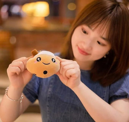 Cute Bubble Tea Plush Toy Pendant Keychain - noQMall