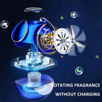 Solar-Powered Car Perfume with Auto Rotation Fan | Long-Lasting Fragrance - noQMall