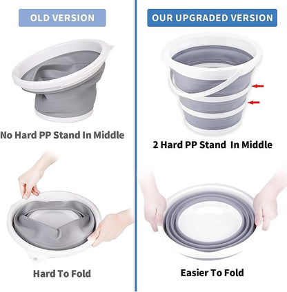 PVC Coated Collapsible Foldaway Bucket – 10L Portable Silicone Bucket