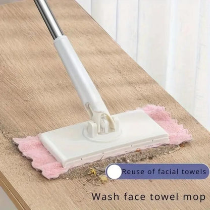 Easy-Clean Mini Mop With Auto Cloth Grip - noQMall