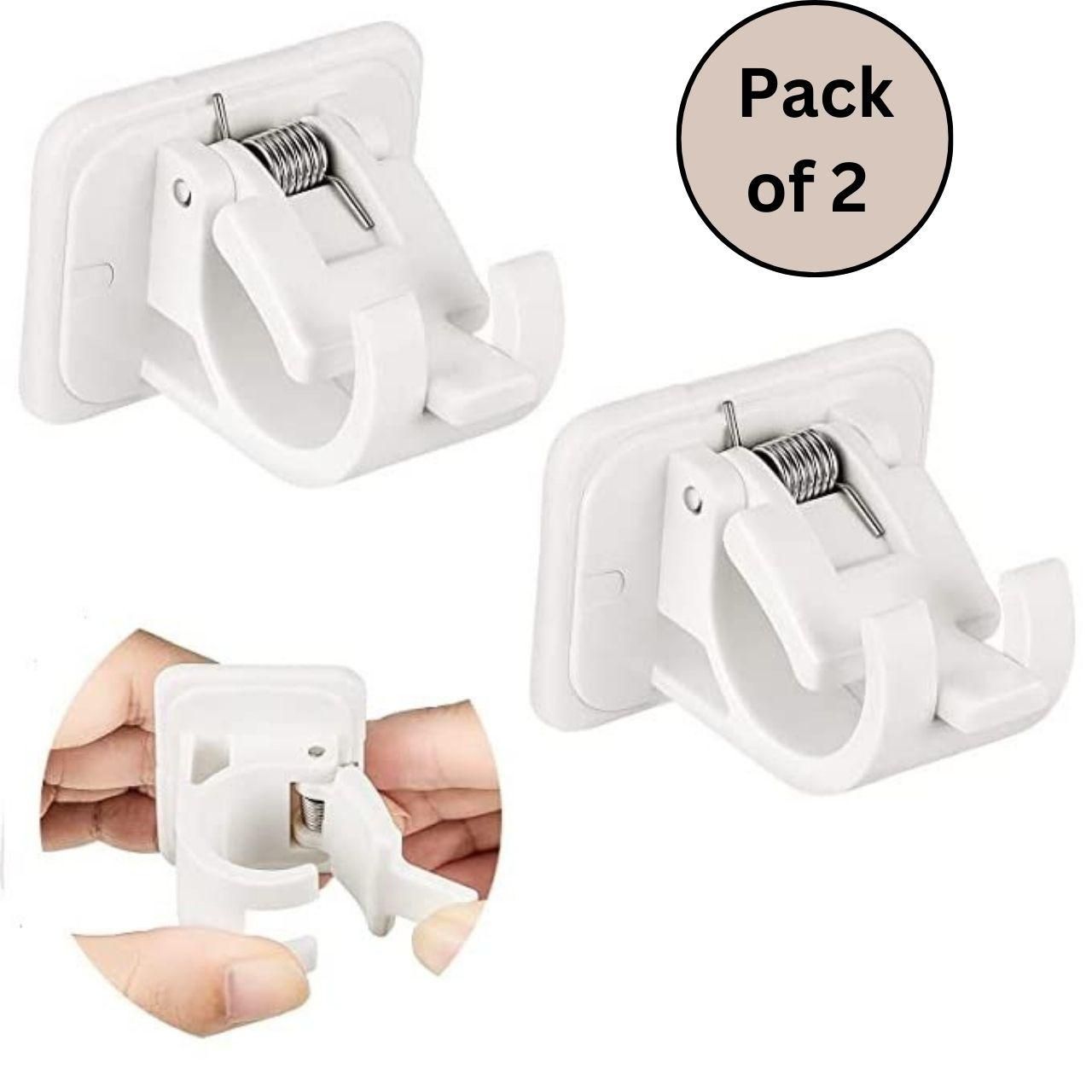 Self Adhesive Instant Wall Mount Sticking Clip Hook (Pack of 2) - noQMall