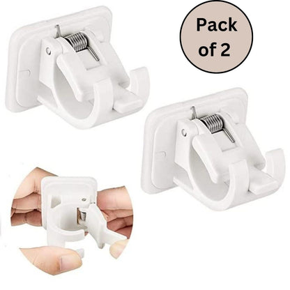 Self Adhesive Instant Wall Mount Sticking Clip Hook (Pack of 2) - noQMall