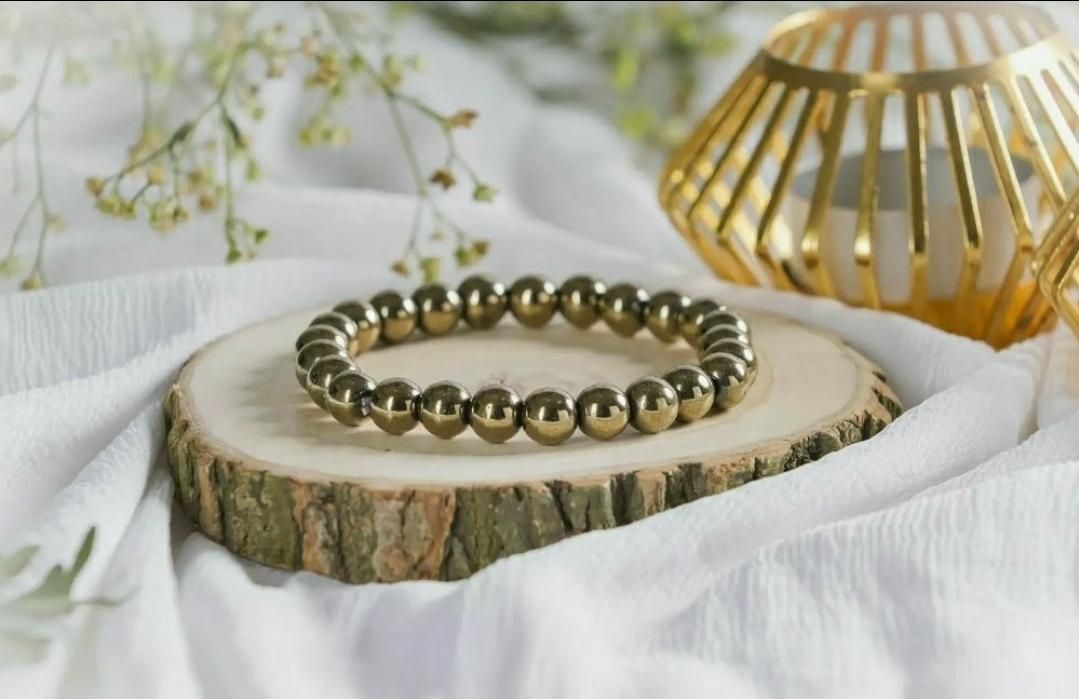 Money Magnet - Pyrite Natural Stone Bracelet for Wealth & Positivity