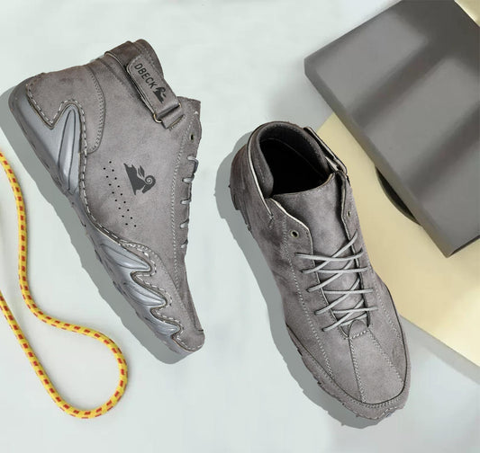 Men’s Grey Suede Casual Shoes – Style Meets Everyday Comfort