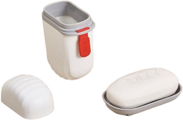 Leak-Proof Soap Holder with Lid (Pack of 2) - noQMall