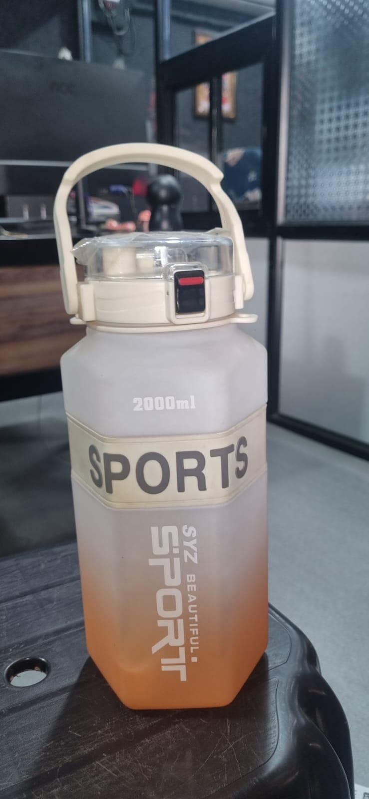 2 Litre Water Bottle with Sipper – Stay Hydrated with Motivational Time Marker