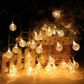16 LED Crystal Balls String Light for Festive Home Decor - Yellow, 3.5M