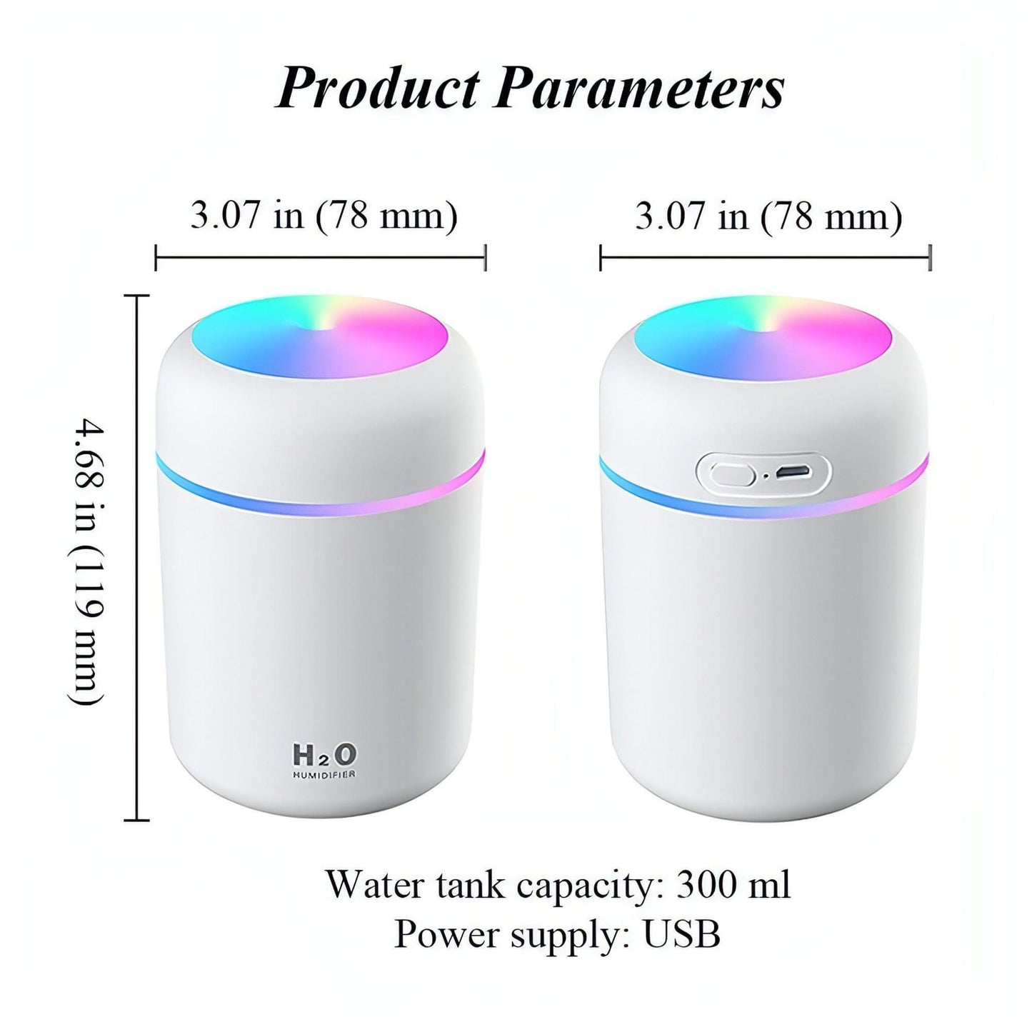 Mini USB Compact Air Humidifier (Assorted Colors) - noQMall