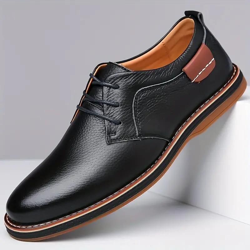 Men’s Derby Party Lace-Up Casual Shoes – Step into Effortless Elegance