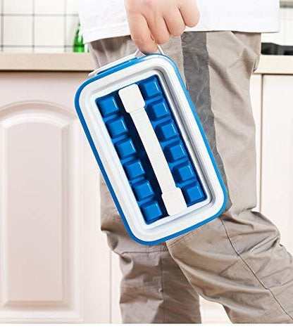 Folding Curling Ice Tray Molds Bar Maker Bag - noQMall