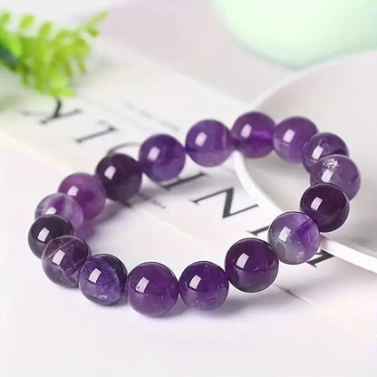 Stretchable Handmade Natural Crystal Stone Bracelet(Pack Of 2) - noQMall