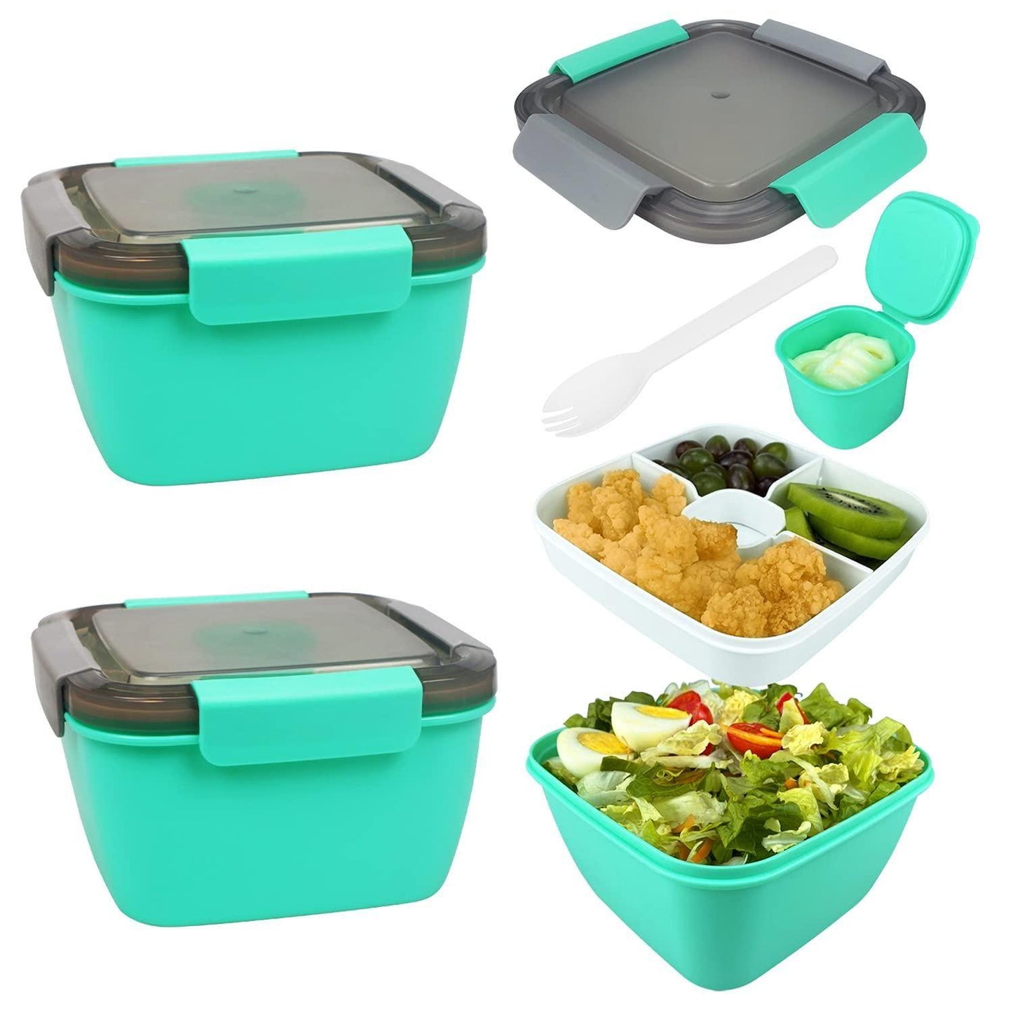 Lunch Box with 3 Compartments - noQMall