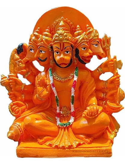 Panchmukhi Hanuman Statue for Pooja Murti - noQMall