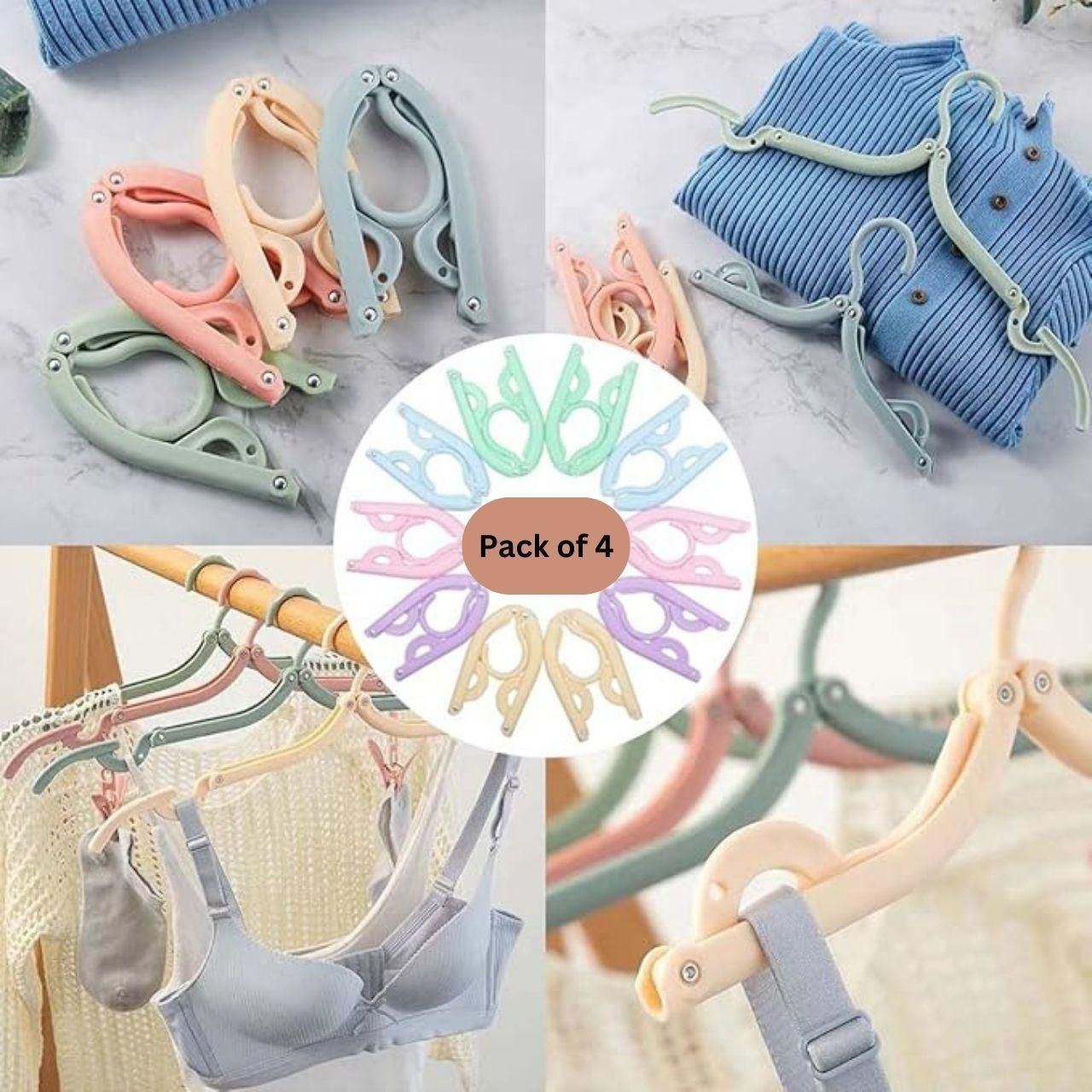 4PCS Portable Foldable Clothes  Hangers - noQMall