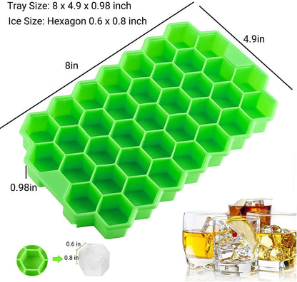 Silicone Flexible Ice Cube Trays with Lid - noQMall