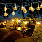 16 LED Crystal Balls String Light for Festive Home Decor - Yellow, 3.5M