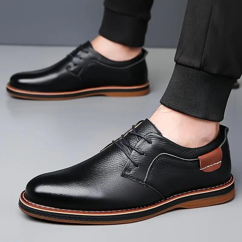 Men’s Derby Party Lace-Up Casual Shoes – Step into Effortless Elegance