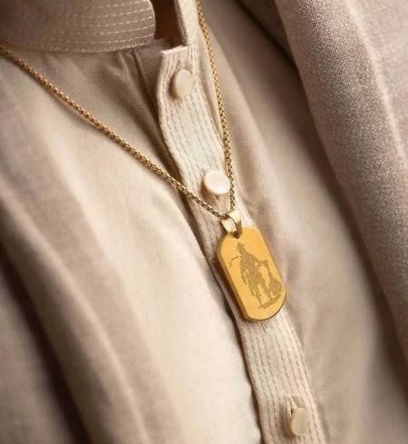 Golden Hanuman Chalisa Pendant with Chain for Men | Divine Strength