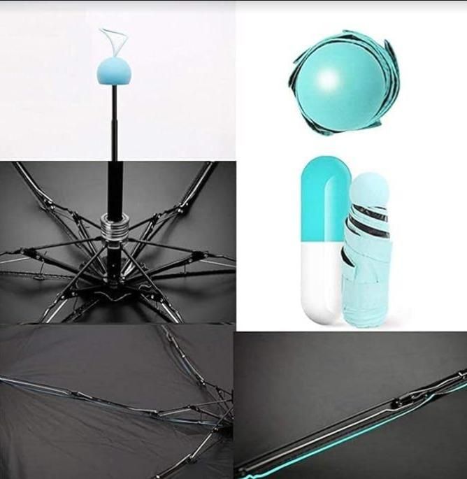 Portable Ultra Light Mini Capsule Umbrella for UV protection and Rain - noQMall