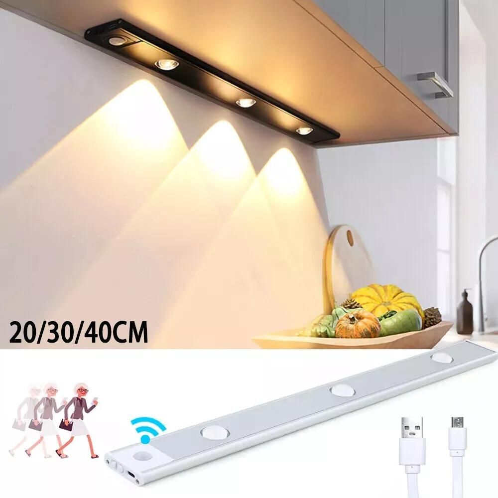 LED PIR Motion Sensor Cabinet  With USB Rechargeble - noQMall