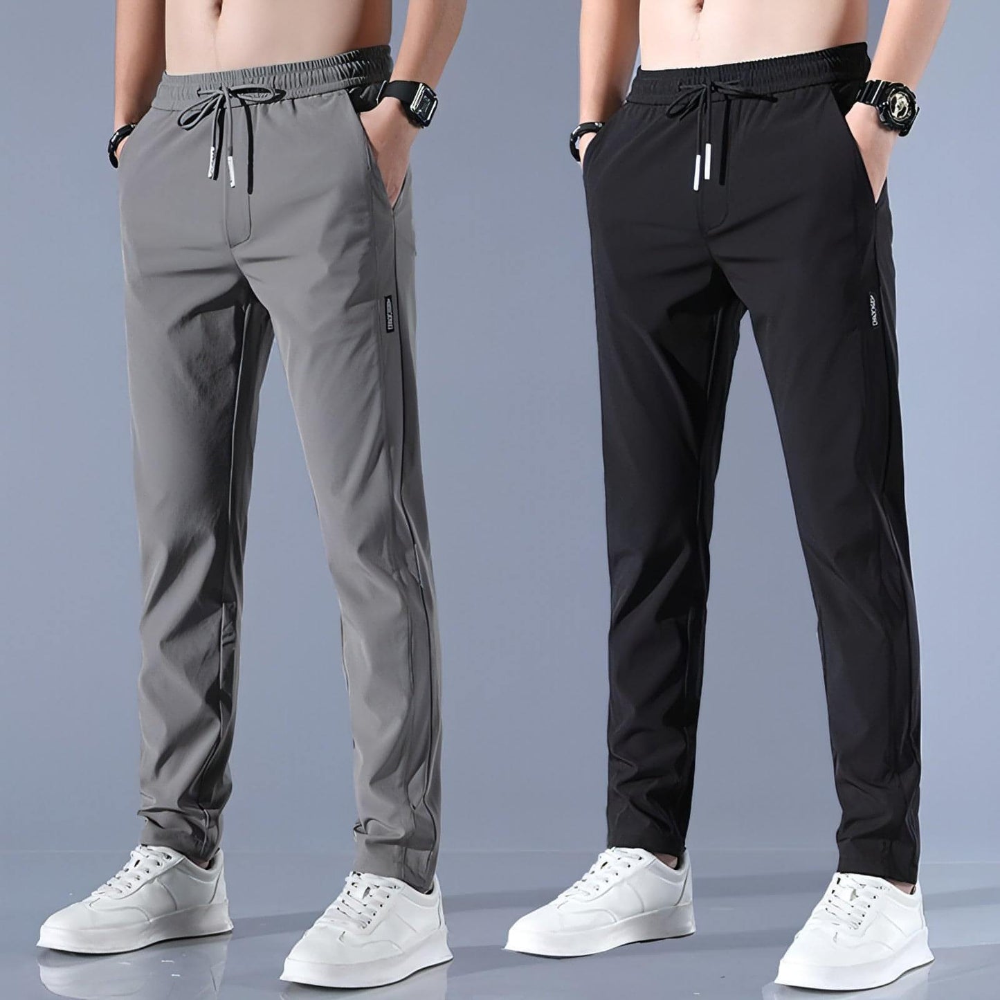 Flex Your Style: Unleash Comfort with Our Men's NS Lycra Track Pants Combo! - noQMall