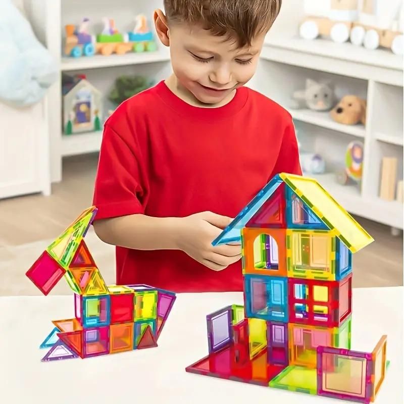 Magnetix Magnetic Building Tiles Set - Creative Fun for Kids 3+ - noQMall