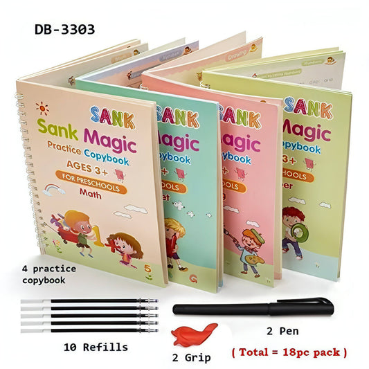 Number Tracing Magic Practice Copybook - noQMall