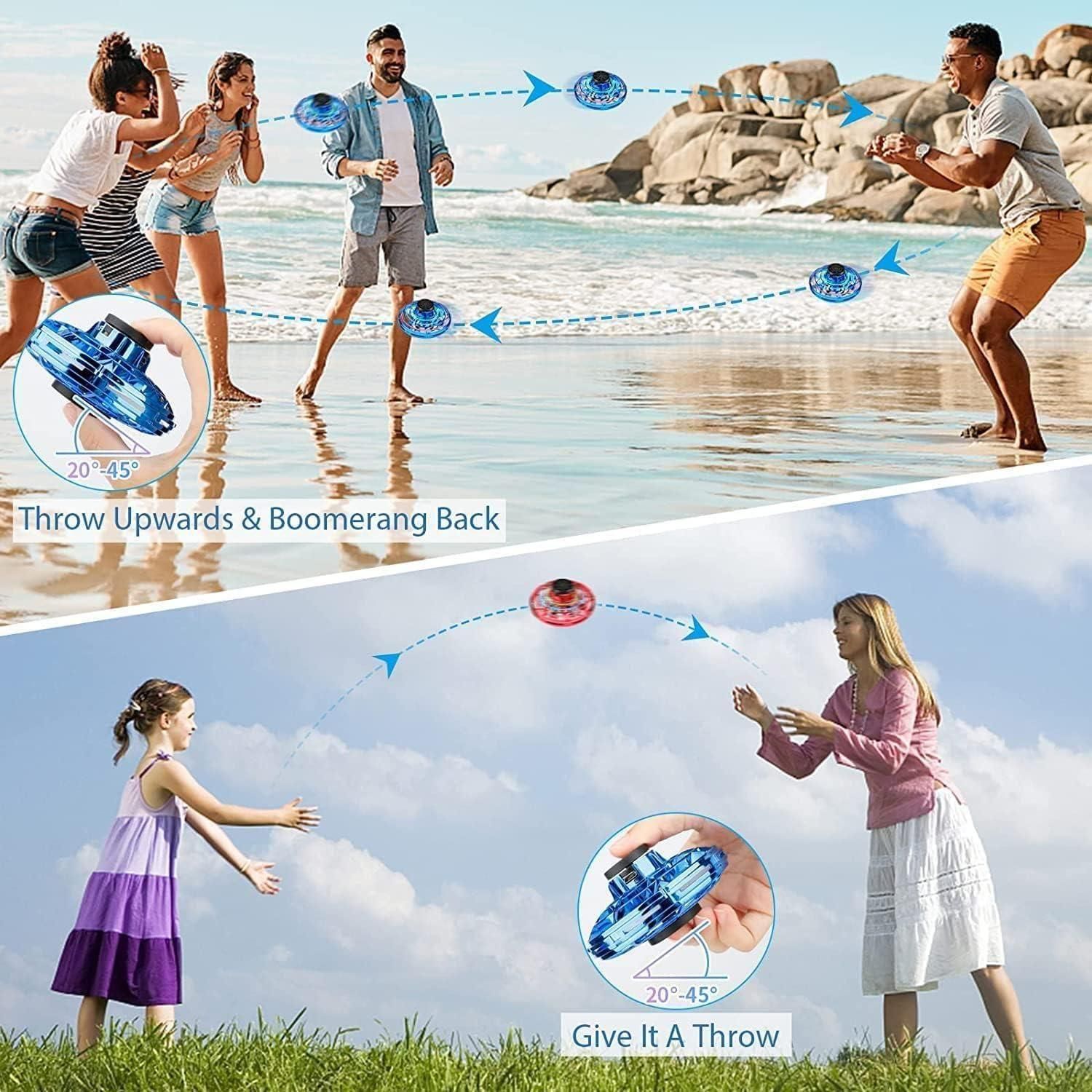 Elevate Outdoor Fun with the Magic Flying Orb Spinner – Multicolor - noQMall